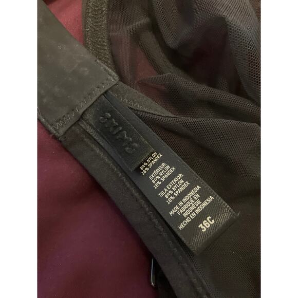 SKIMS Ultra Fine Mesh Bra in Black Onyx Size 36 C 36C - Picture 3 of 6